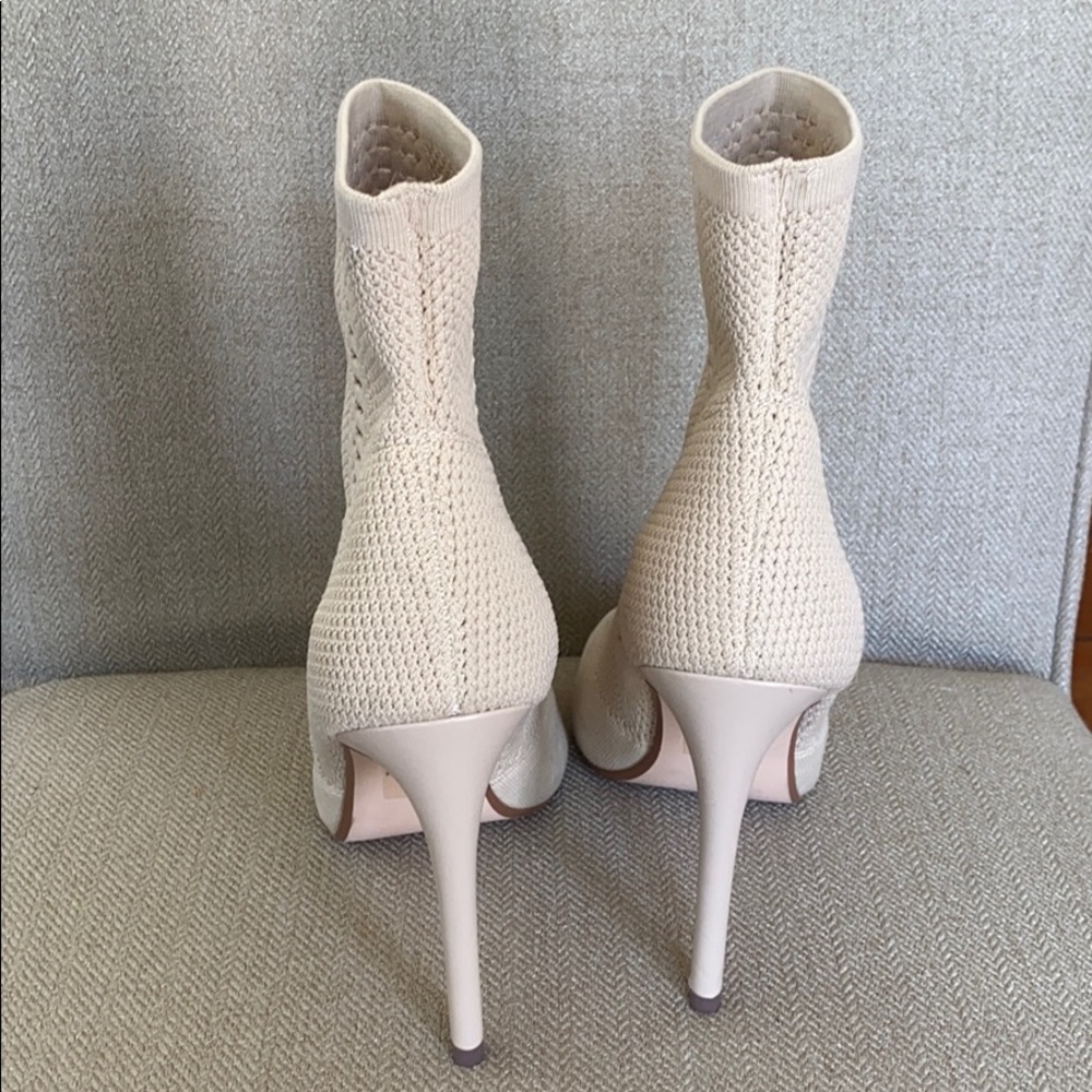 Steve Madden Nude Candid Knit Peep Toe Heels - Picture 6 of 8